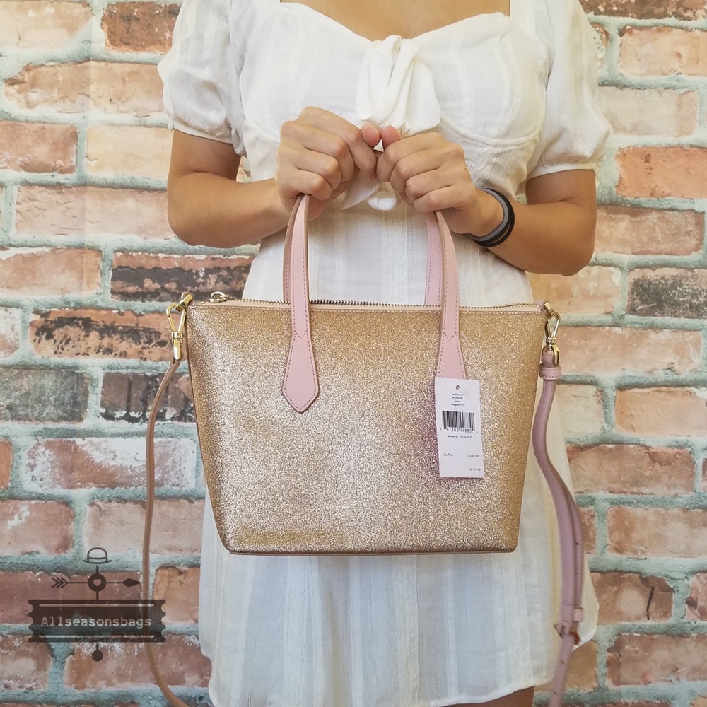 Kate spade SMALL Joeley Satchel crossbody GOLD - Picture 5 of 8